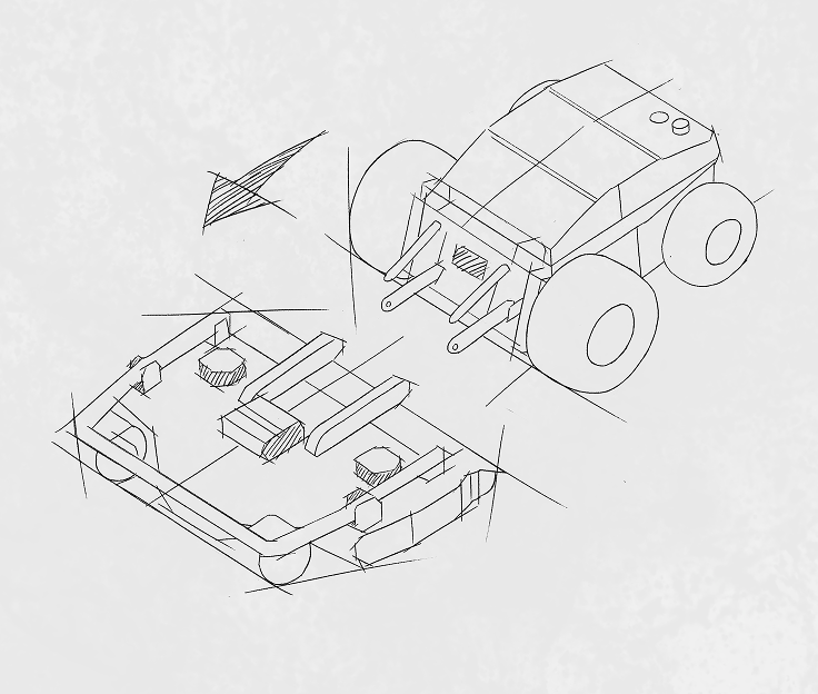 Sketch of PANDAG mower